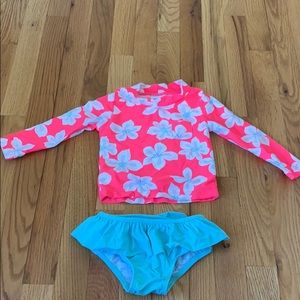 Carter’s girls two-piece bathing suit, 18 months